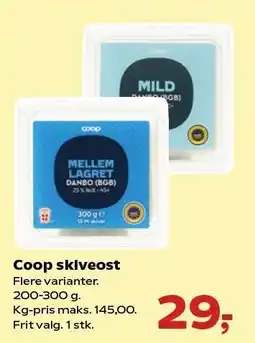 SuperBrugsen Coop skiveost tilbud
