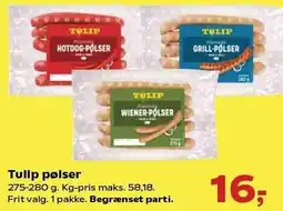SuperBrugsen Tulip pølser tilbud