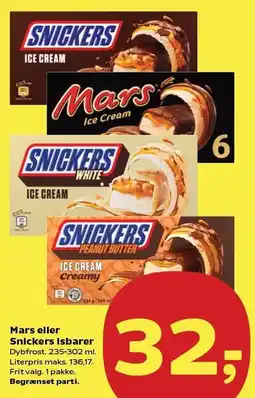 SuperBrugsen Mars eller Snickers Isbarer tilbud