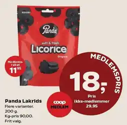 SuperBrugsen Panda Lakrids tilbud