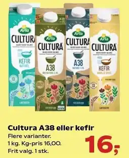 Kvickly Cultura A38 eller kefir tilbud