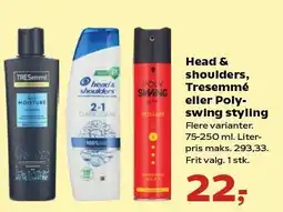 Kvickly Head & shoulders, Tresemmé eller Poly swing styling tilbud