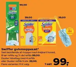 Kvickly Swiffer gulvmoppsæt tilbud