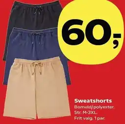 Kvickly Sweatshorts tilbud