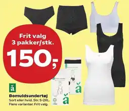 Kvickly Bomuldsundertøj tilbud