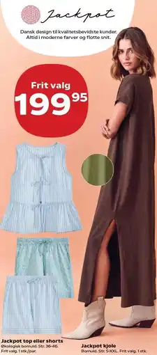 Kvickly Jackpot top eller shorts eller Jackpot kjole tilbud