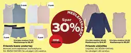 Kvickly Spar 30% på Friends undertøj tilbud