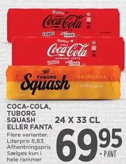 MENY COCA-COLA, TUBORG SQUASH ELLER FANTA tilbud