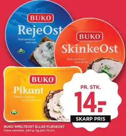 MENY BUKO SMELTEOST ELLER FLØDEOST tilbud