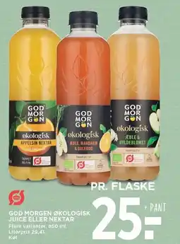 MENY GOD MORGEN ØKOLOGISK JUICE ELLER NEKTAR tilbud