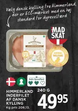 MENY HIMMERLAND INDERFILET AF DANSK KYLLING tilbud