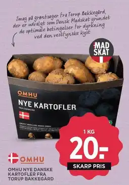 MENY OMHU NYE DANSKE KARTOFLER FRA TORUP BAKKEGÅRD tilbud