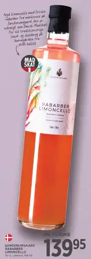 MENY SANDERUMGAARD RABARBER LIMONCELLO tilbud