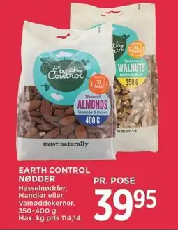 MENY EARTH CONTROL NØDDER tilbud