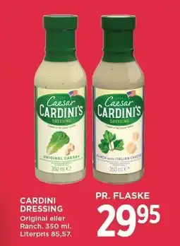 MENY CARDINI DRESSING tilbud