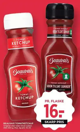 MENY BEAUVAIS TOMATKETCHUP tilbud