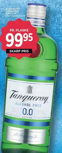 MENY ALKHOLFRI TANQUERAY GIN 0,0% tilbud