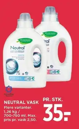 MENY NEUTRAL VASK tilbud