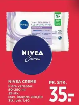 MENY NIVEA CREME tilbud
