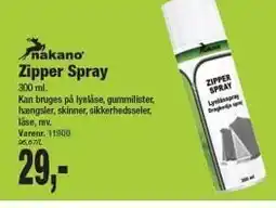 Harald Nyborg Nakano Zipper Spray tilbud