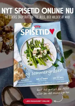 MENY NYT SPISESTED ONLINE NU tilbud