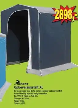 Harald Nyborg Nakano Opbevaringstelt XL tilbud