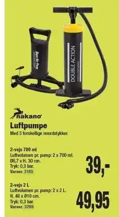 Harald Nyborg Nakano Luftpumpe tilbud