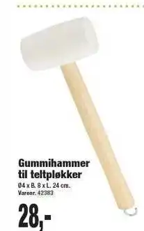 Harald Nyborg Gummihammer til teltpløkker tilbud