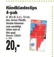 Harald Nyborg Håndklædeclips 4-pak tilbud