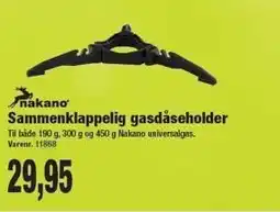 Harald Nyborg Nakano Sammenklappelig gasdåseholder tilbud