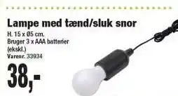 Harald Nyborg Lampe med tænd/sluk snor tilbud