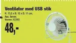 Harald Nyborg Ventilator med USB stik tilbud