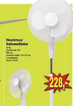 Harald Nyborg Heatmax Gulvventilator tilbud