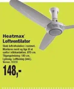 Harald Nyborg Heatmax Loftventilator tilbud