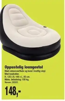 Harald Nyborg Oppustelig loungestol tilbud