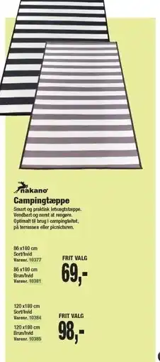 Harald Nyborg NAKANO Campingtæppe tilbud