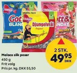 BorderShop Malaco slik poser - 2 STK tilbud