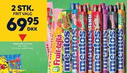 BorderShop Mentos eller Fruit-tella - 2 STK tilbud