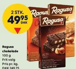 BorderShop Ragusa chokolade - 2 STK tilbud
