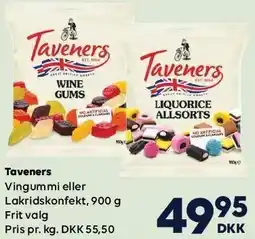 BorderShop Taveners Vingummi eller Lakridskonfekt tilbud