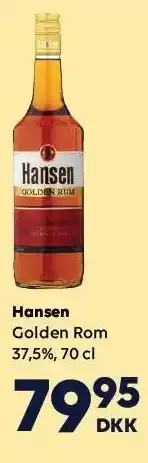 BorderShop Hansen Golden Rom tilbud