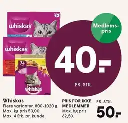 SPAR Whiskas tilbud