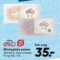 Bilka Salling ØKO Økologiske pølser tilbud