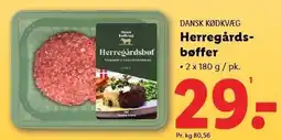 Lidl Herregårdsbøffer tilbud