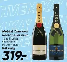 Bilka Moët & Chandon Nectar eller Brut tilbud