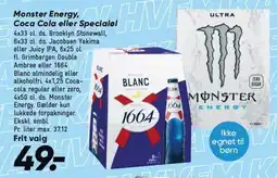 Bilka Monster Energy, Coca Cola eller Specialøl tilbud