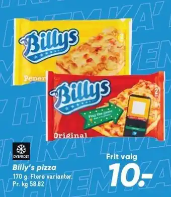 Bilka Billy's pizza tilbud