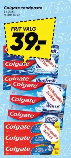 Bilka Colgate tandpasta tilbud