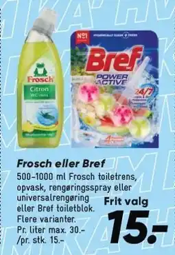 Bilka Frosch eller Bref tilbud