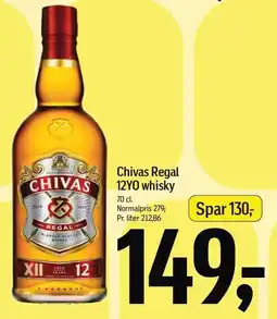 Føtex Chivas Regal 12YO whisky 70 cl tilbud